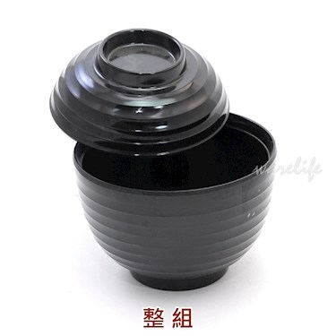 22美耐皿吸物碗(黑)(身)(c24) - 慶泰餐具生活批發