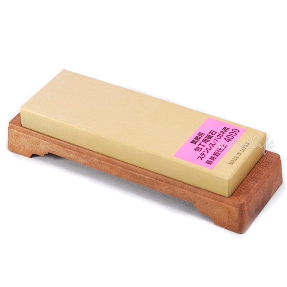 日本king牌高級細磨刀石 4000 附座