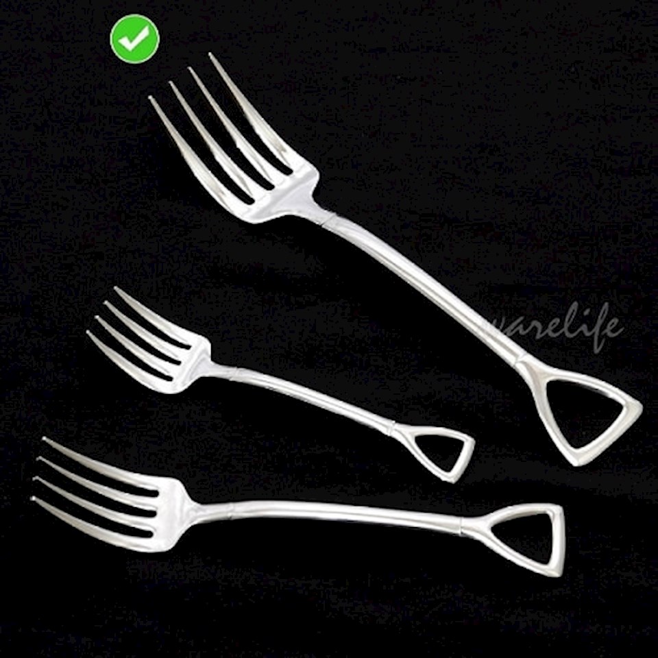 日本制工业风耙子造型大餐叉(1入) #430大叉