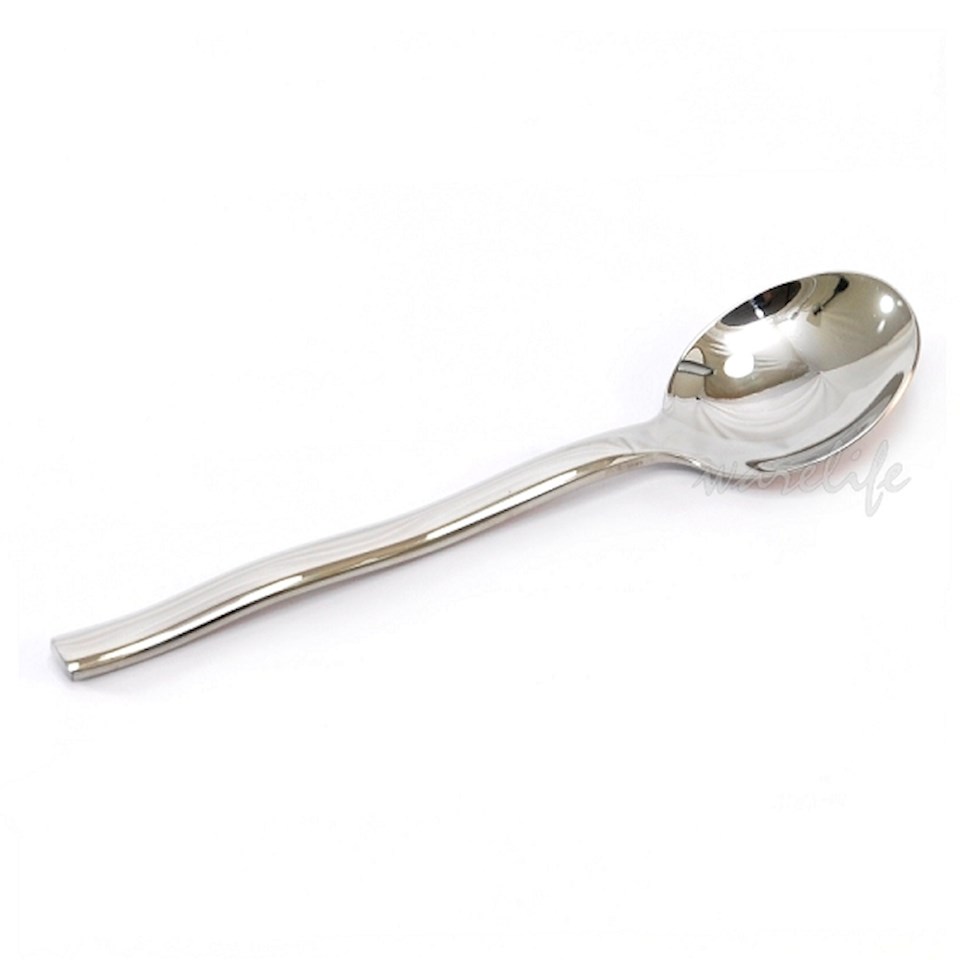 銀水波304不銹鋼平面大圓匙 大湯匙 大匙 銀水波304不銹鋼平面大圓匙 大湯匙 大匙